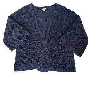 Sundance Open Knit Linen Blend Cardigan Size Small